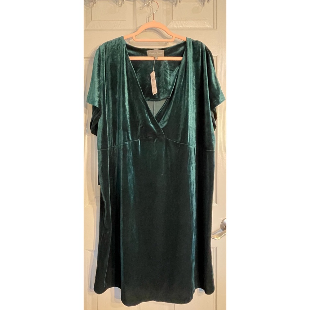 Anthropologie Nancy Green Velvet Tunic Dress NWT SZ 1X - Picture 10 of 16